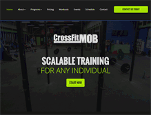 Tablet Screenshot of crossfit-mob.com